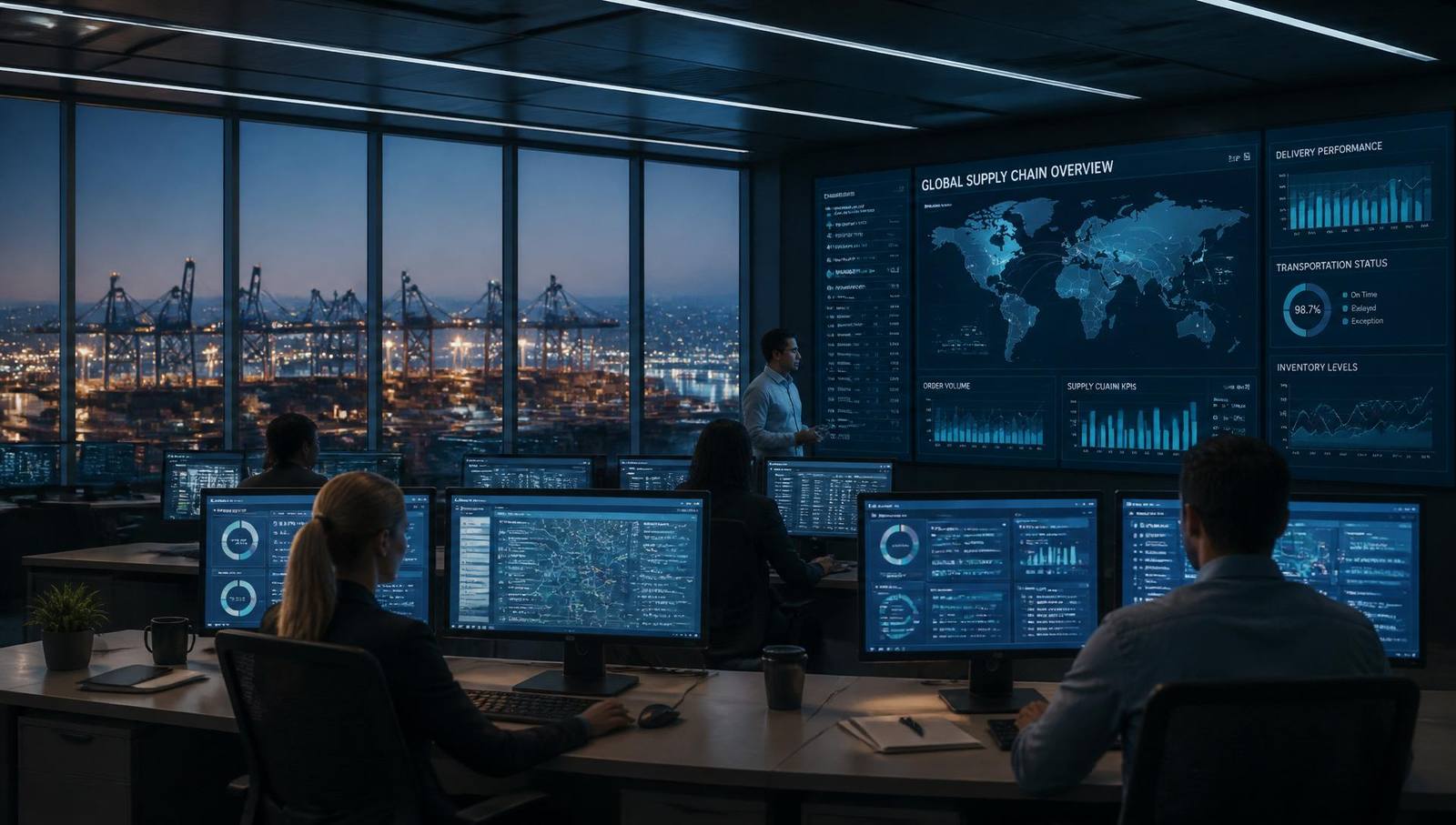 HPS Holding supply chain control room in Hartford, Connecticut